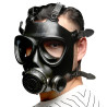 Men Army Masque à gaz BDSM KOMPLET BREATH Noir